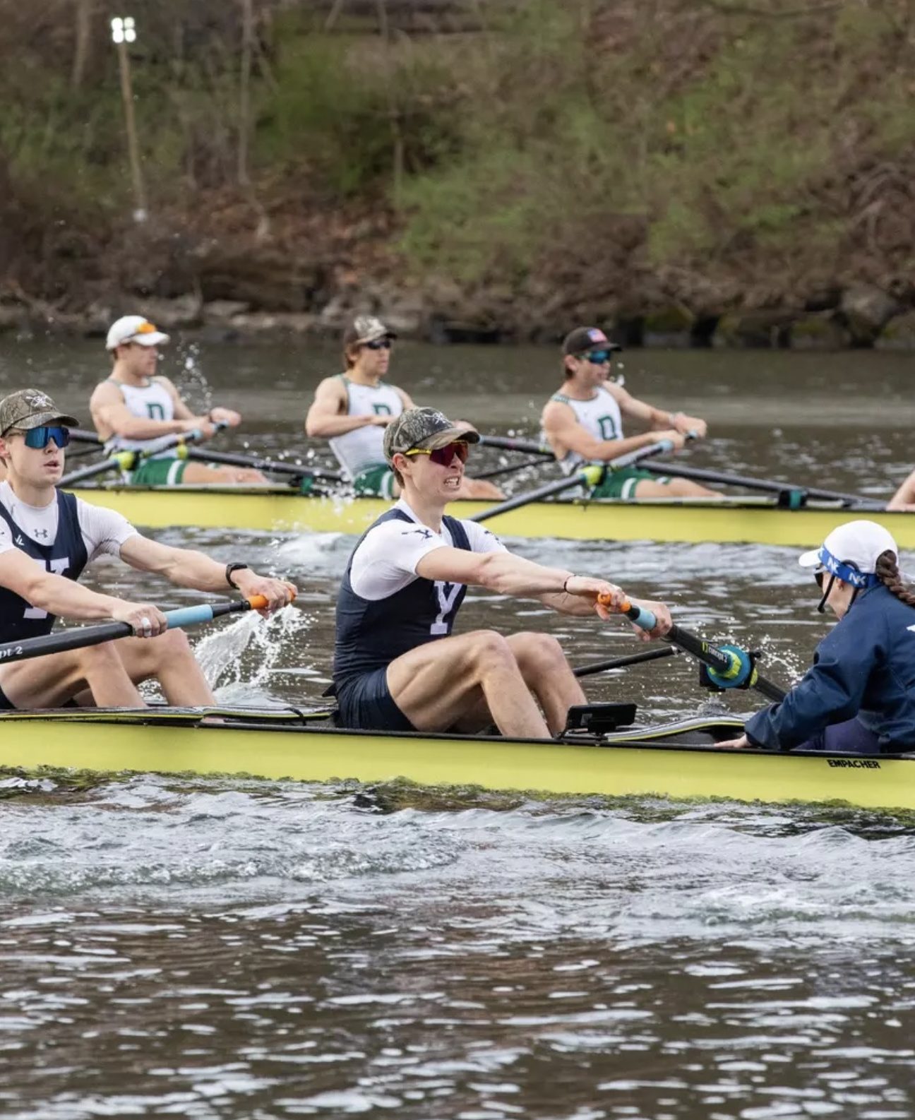 Timmy Parsons racing for Yale against Dartmouth